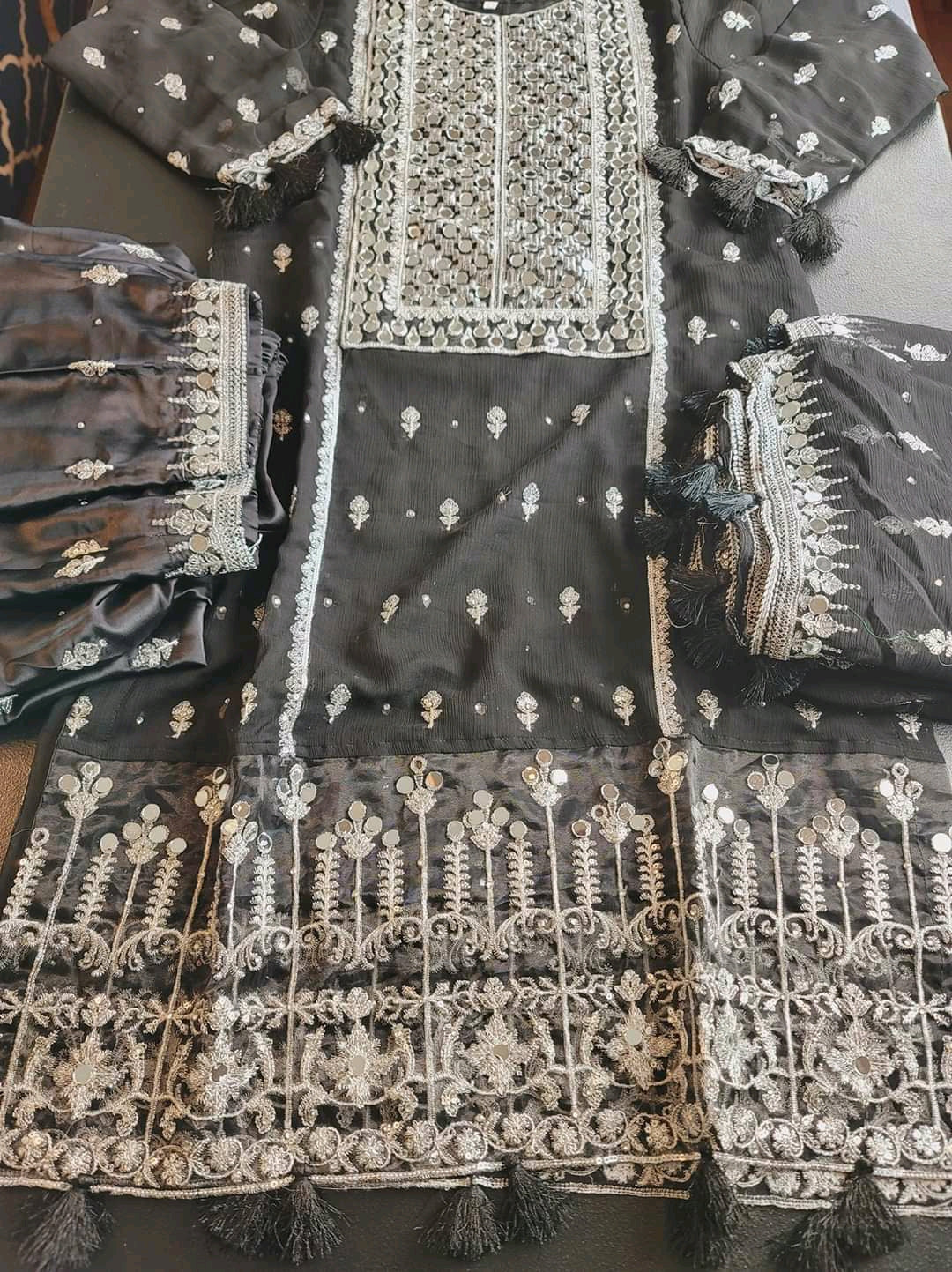 Pakistani Stitched Embroidery Party Wear Dresses Ready To Ship