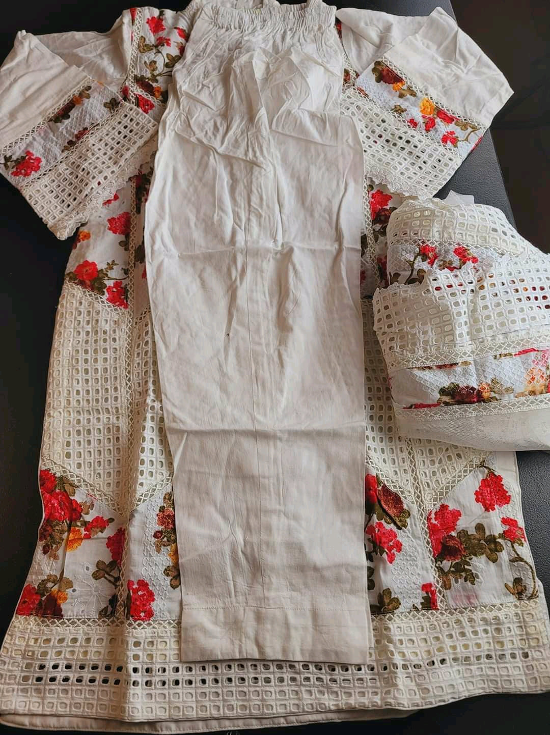 Pakistani Stitched Embroidery Lawn Suit Ready To Ship