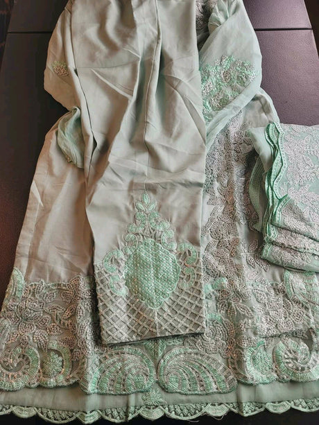 Pakistani Stitched Embroidery Party Wear Dresses Ready To Ship