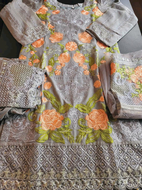 Pakistani Stitched Embroidery Party Wear Dresses Ready To Ship