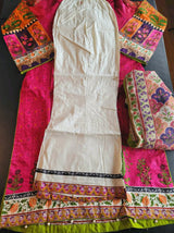 Pakistani Stitched Embroidery Lawn Suit Ready To Ship