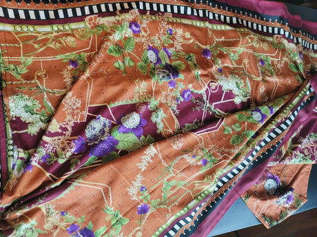 Pakistani linen Embroidered Salwar kameez Ready To Ship