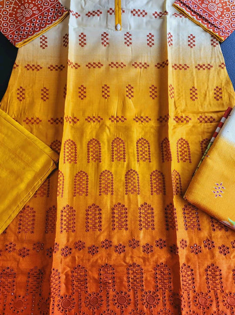 Pakistani linen Embroidered Salwar kameez Ready To Ship