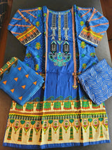 Pakistani linen Embroidered Salwar kameez Ready To Ship