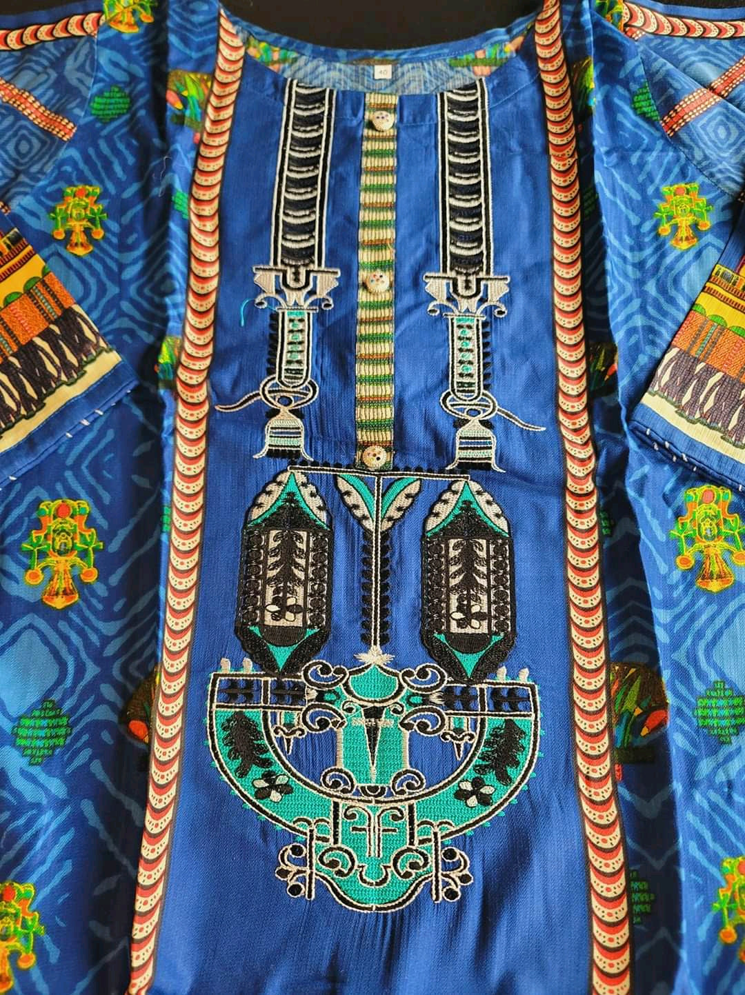 Pakistani linen Embroidered Salwar kameez Ready To Ship