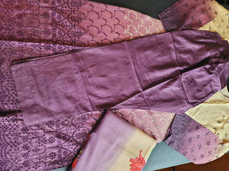 Pakistani linen Embroidered Salwar kameez Ready To Ship