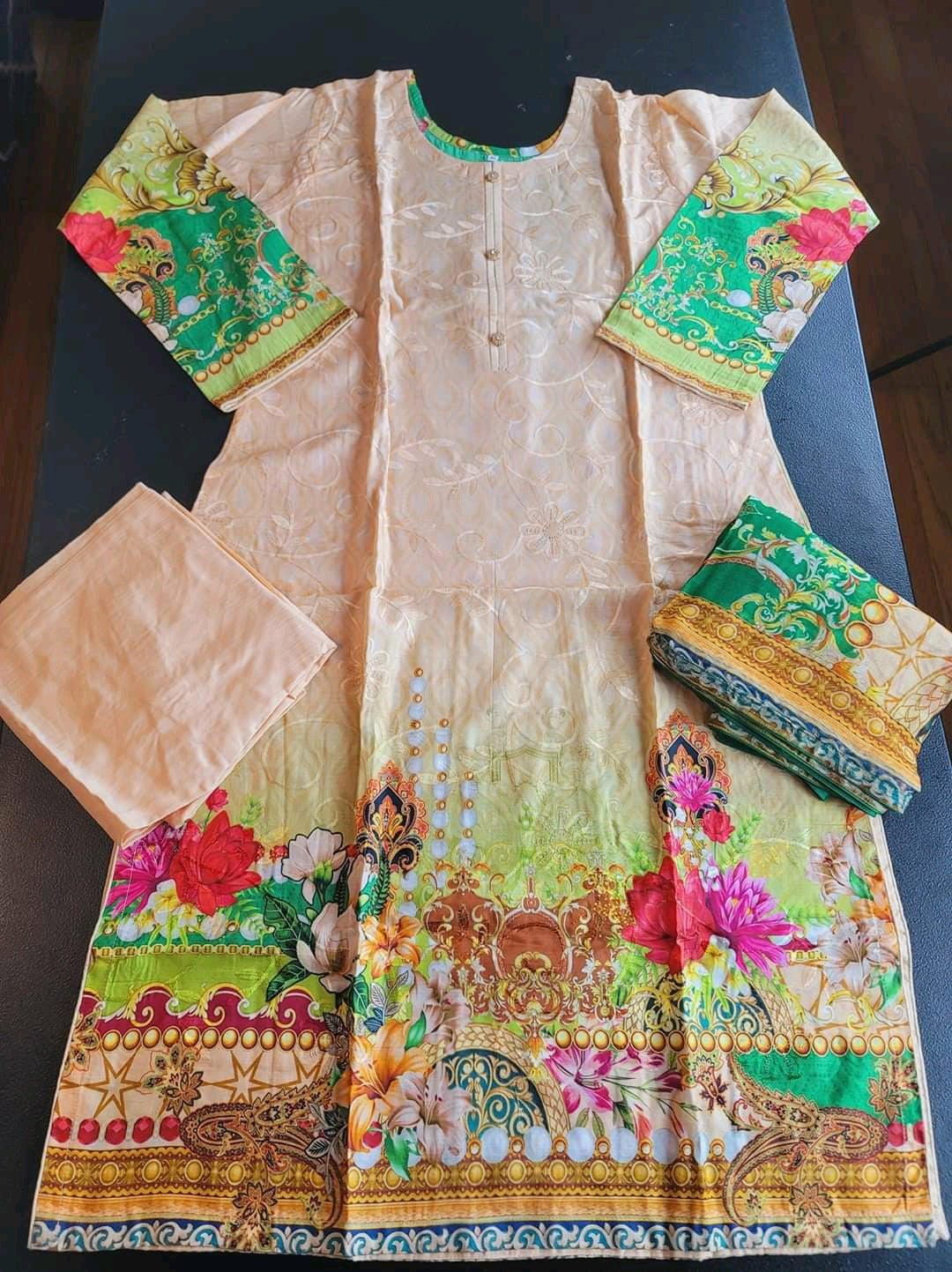 Pakistani Viscos Embroidered Salwar kameez Ready To Ship