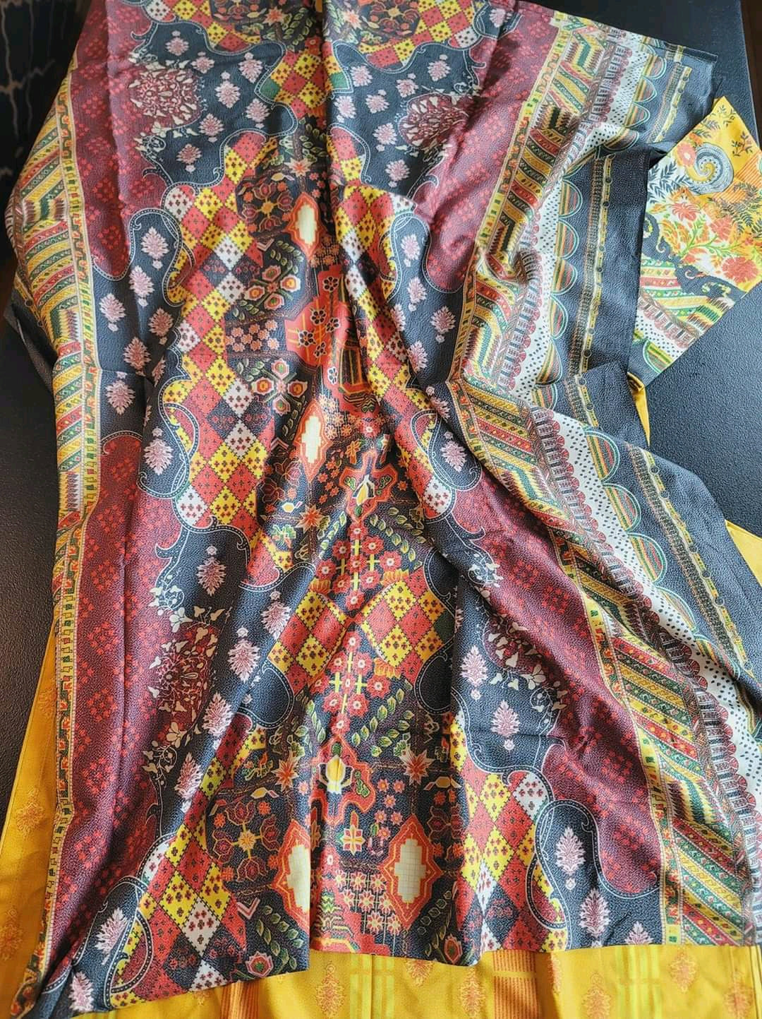 Pakistani linen Embroidered Salwar kameez Ready To Ship