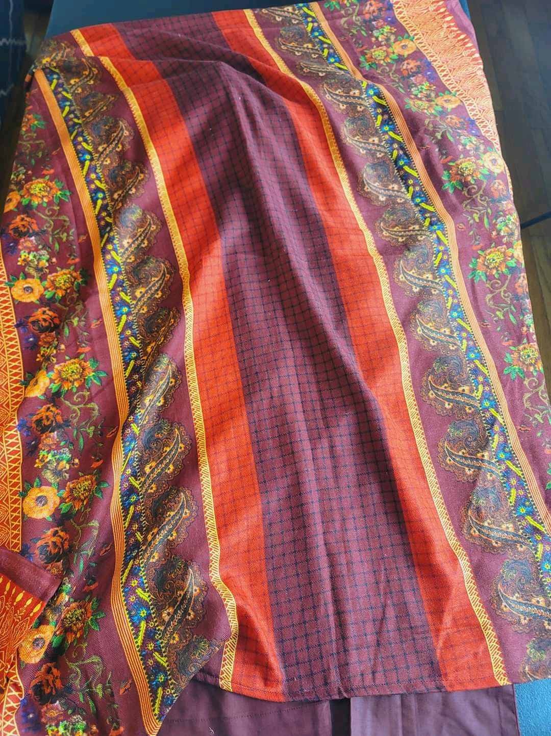 Pakistani linen Embroidered Salwar kameez Ready To Ship