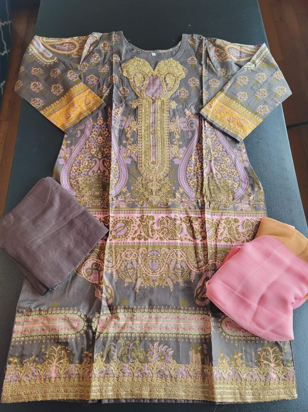 Pakistani Stitched Embroidery Lawn Suit Ready To Ship