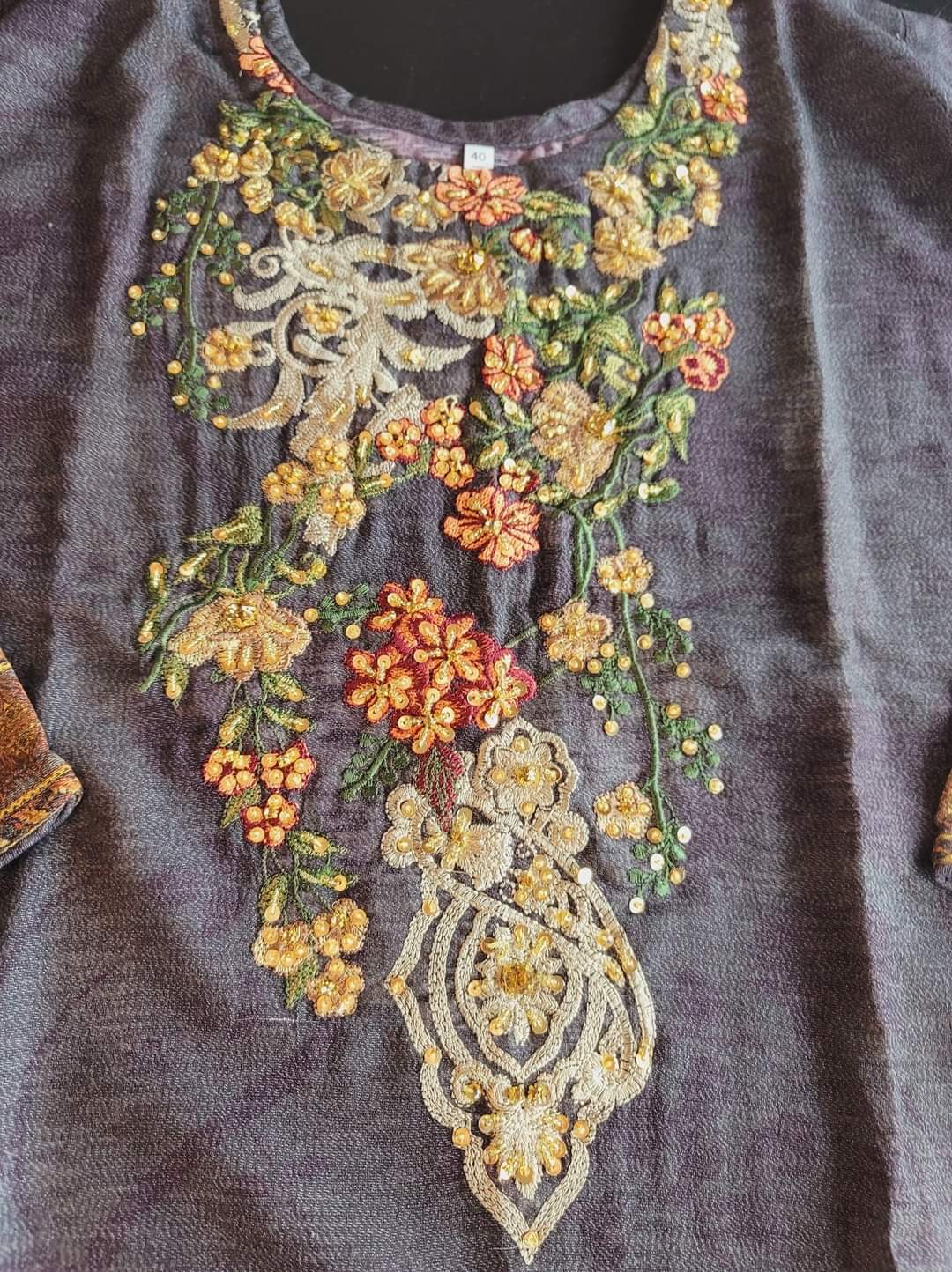 Pakistani linen Embroidered Salwar kameez Ready To Ship