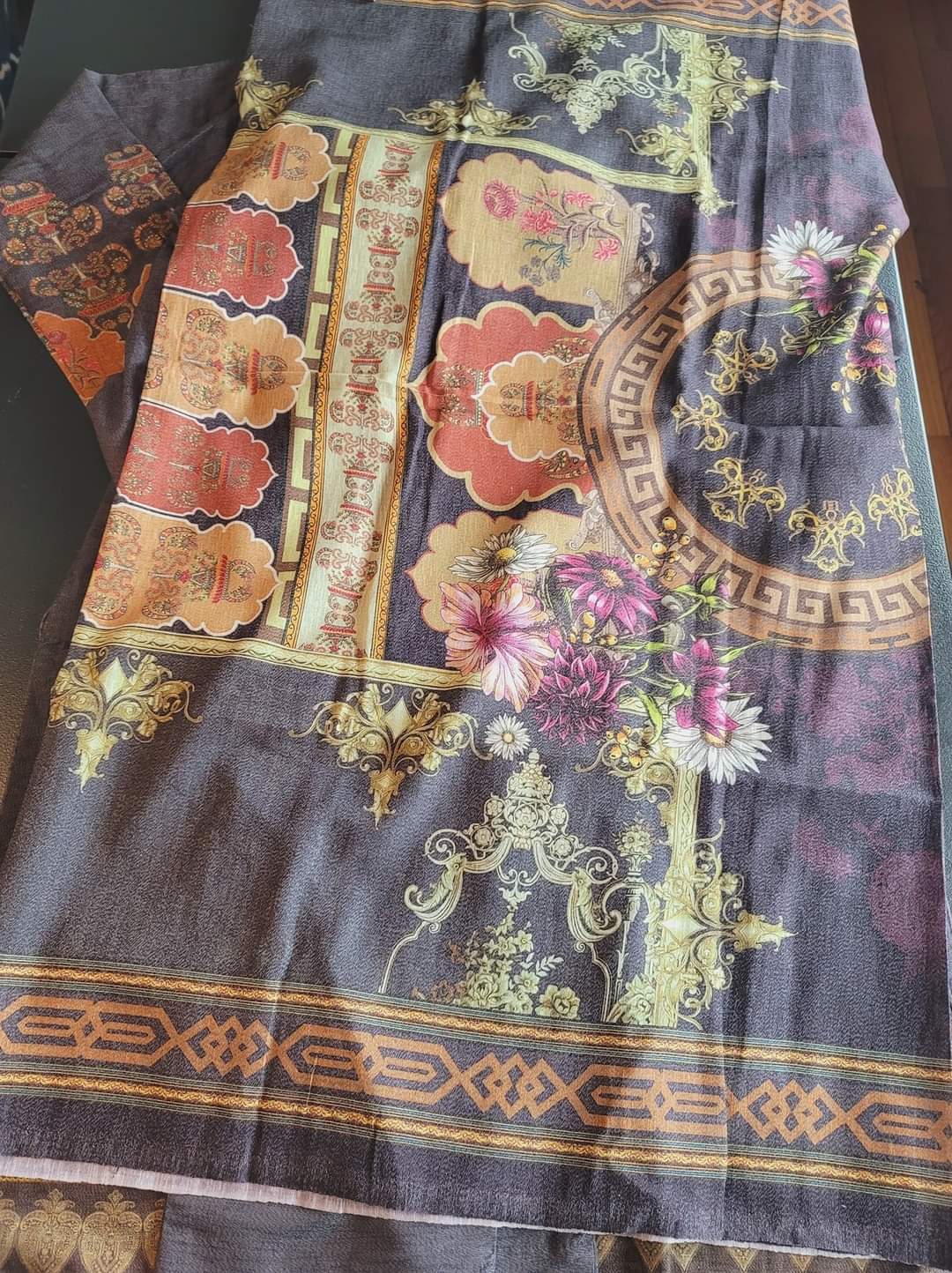 Pakistani linen Embroidered Salwar kameez Ready To Ship