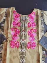 Pakistani linen Embroidered Salwar kameez Ready To Ship