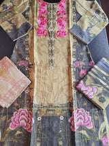 Pakistani linen Embroidered Salwar kameez Ready To Ship