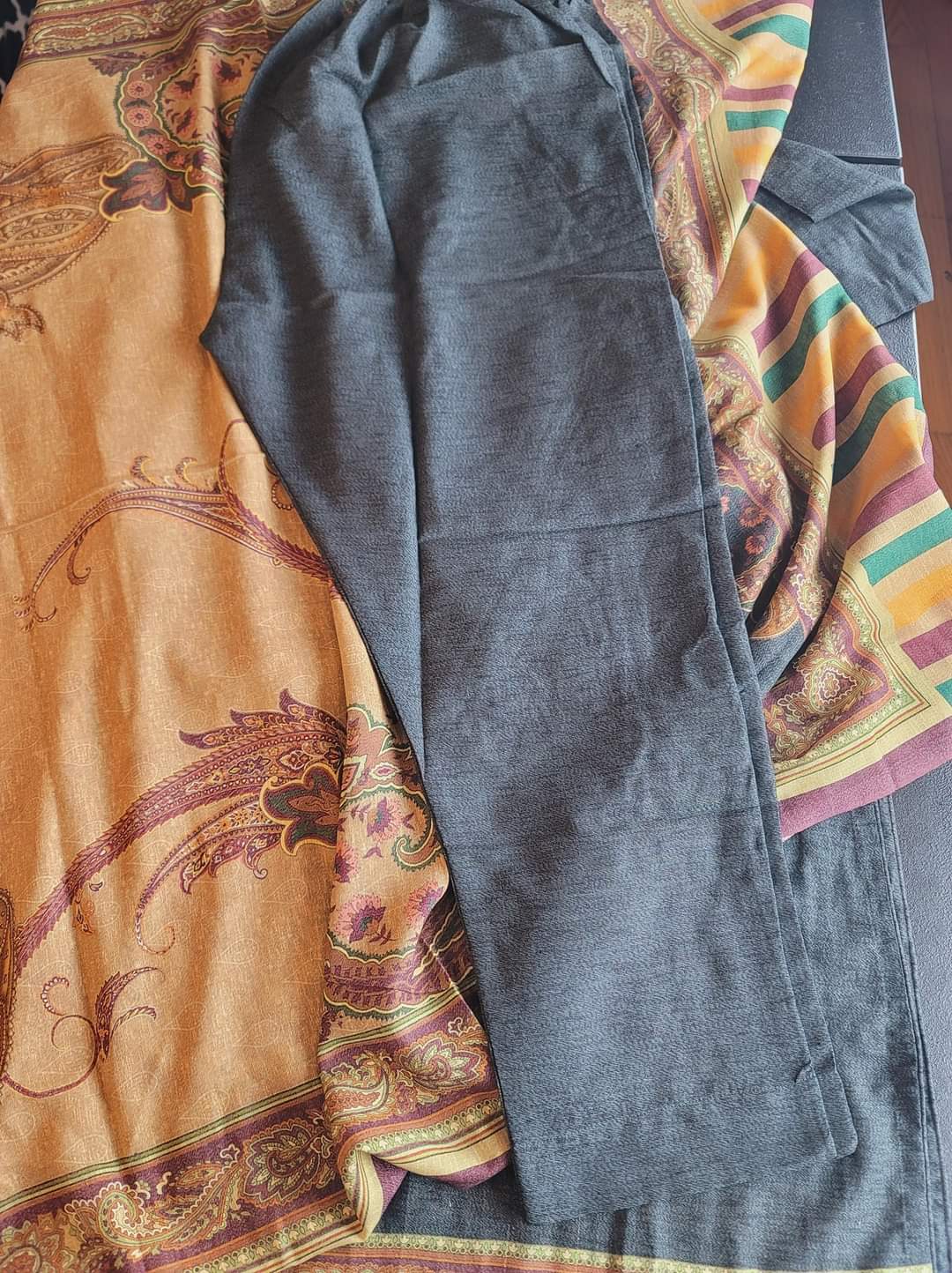 Pakistani linen Embroidered Salwar kameez Ready To Ship