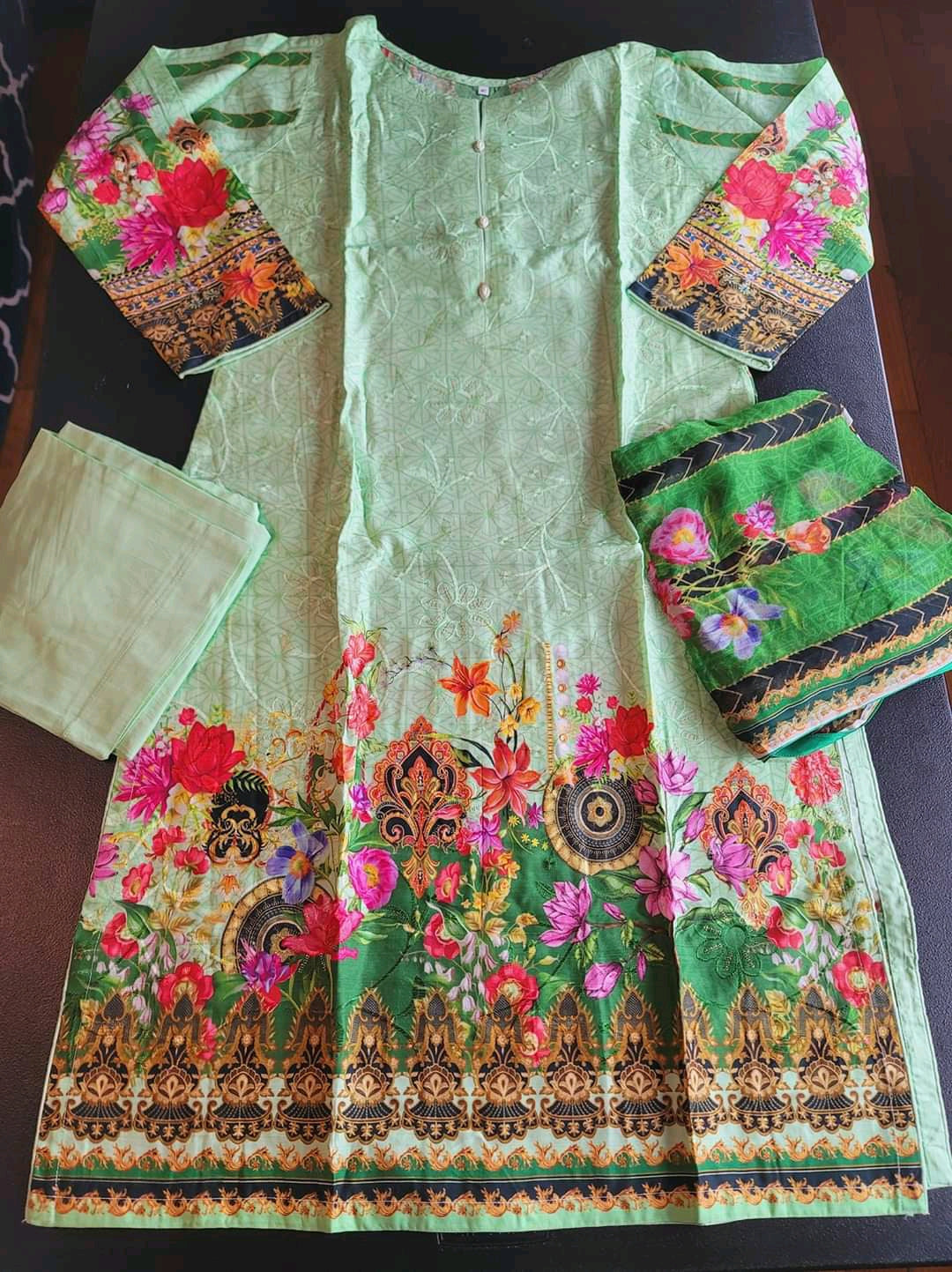 Pakistani Viscos Embroidered Salwar kameez Ready To Ship