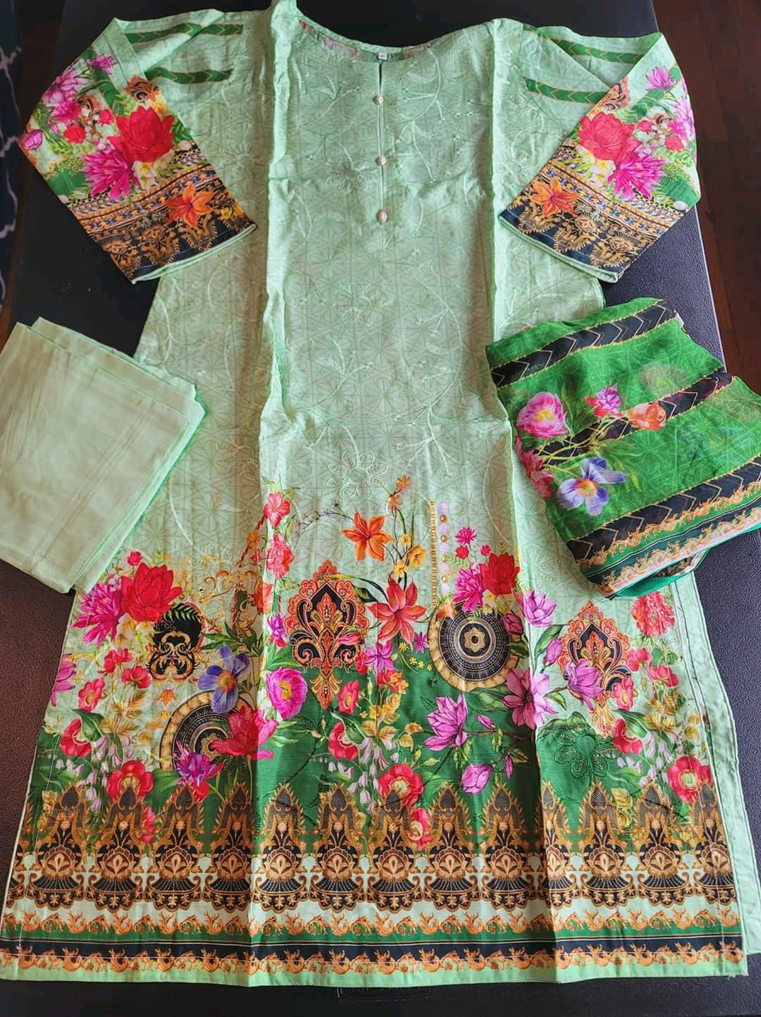 Pakistani Viscos Embroidered Salwar kameez Ready To Ship