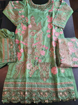 Pakistani Stitched Embroidery Party Wear Dresses Ready To Ship