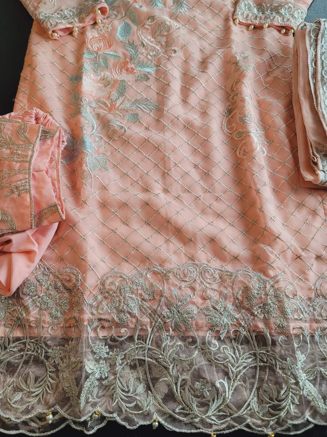 Pakistani Stitched Embroidery Party Wear Dresses Ready To Ship