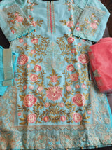 Pakistani Stitched Embroidery Party Wear Dresses Ready To Ship