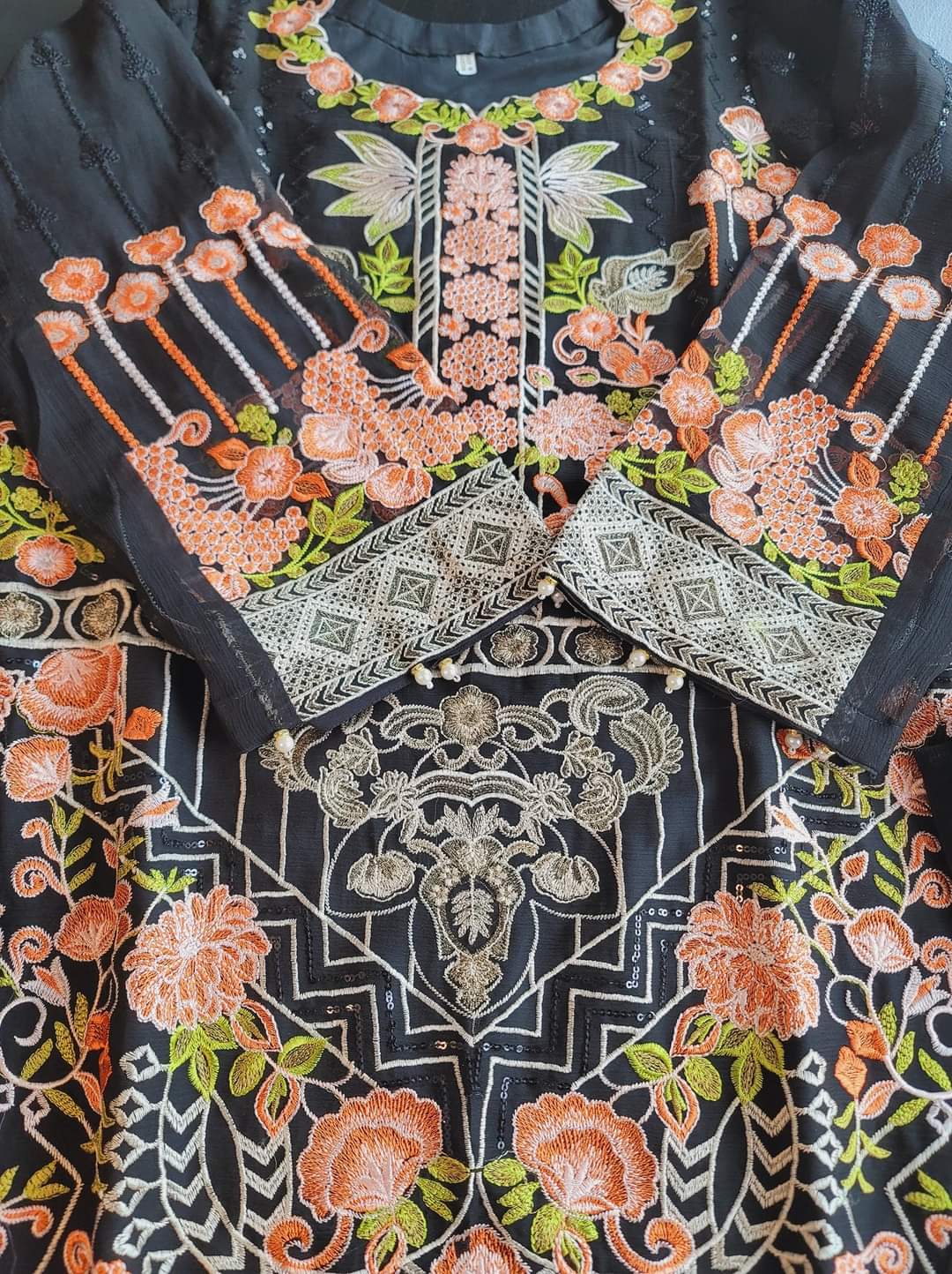 Pakistani Stitched Embroidery Party Wear Dresses Ready To Ship