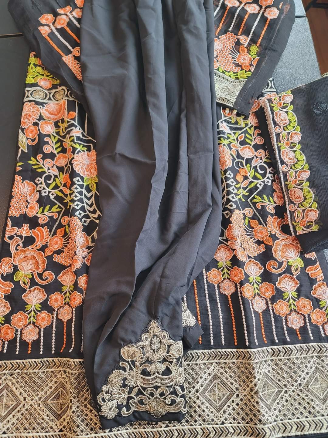 Pakistani Stitched Embroidery Party Wear Dresses Ready To Ship