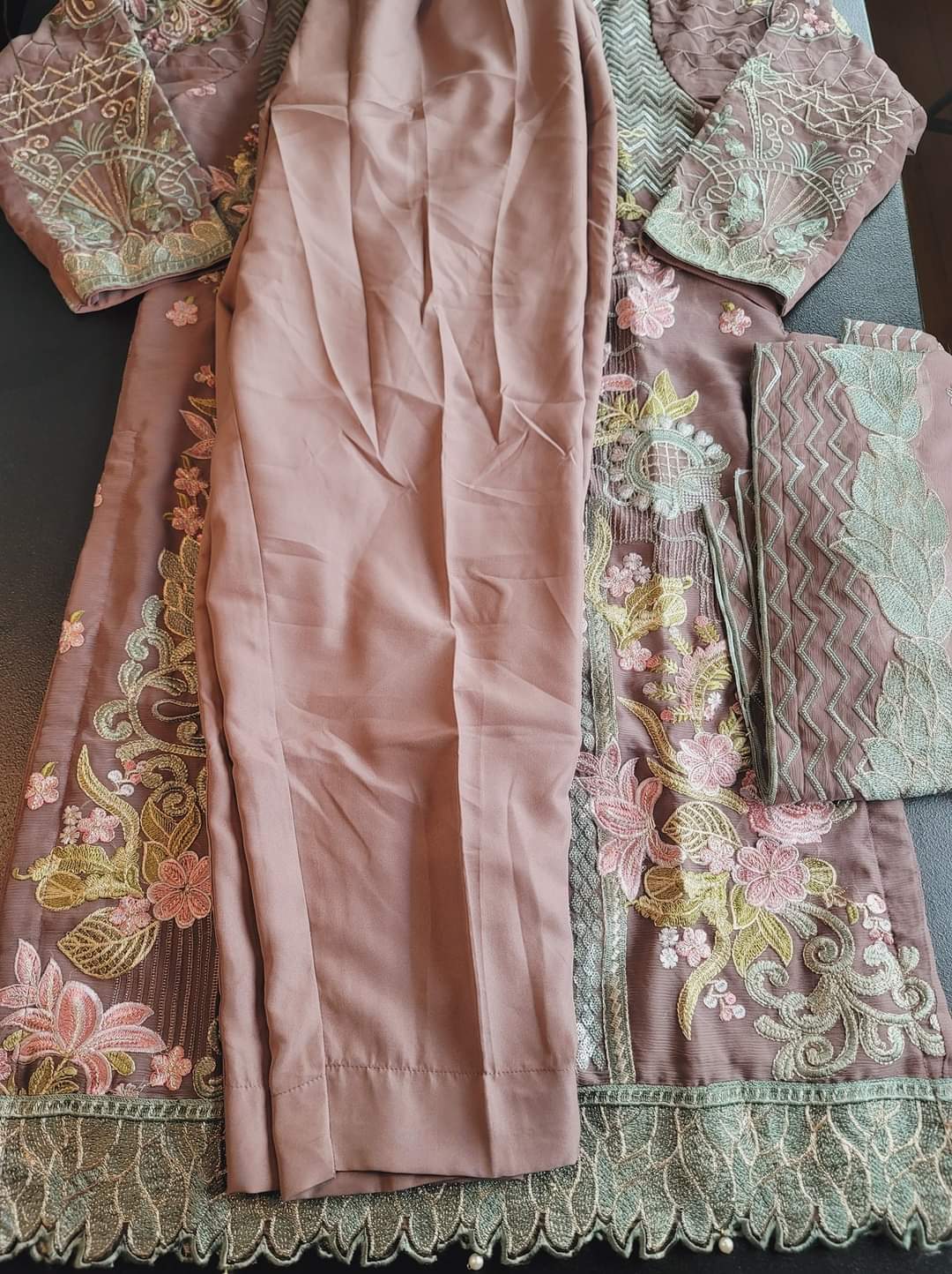 Pakistani Stitched Embroidery Party Wear Dresses Ready To Ship