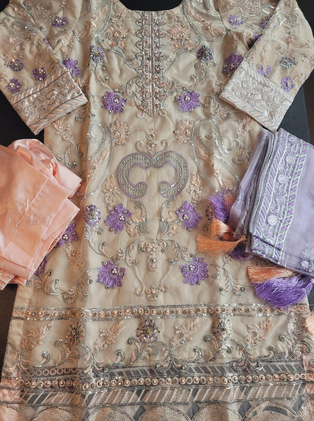 Pakistani Stitched Embroidery Party Wear Dresses Ready To Ship