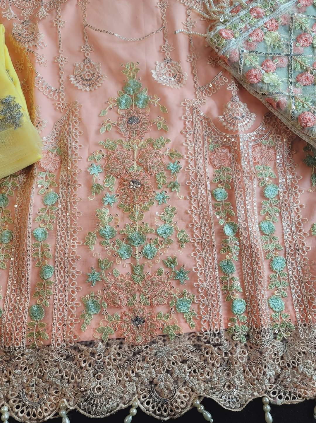 Pakistani Stitched Embroidery Party Wear Dresses Ready To Ship
