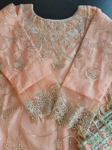 Pakistani Stitched Embroidery Party Wear Dresses Ready To Ship