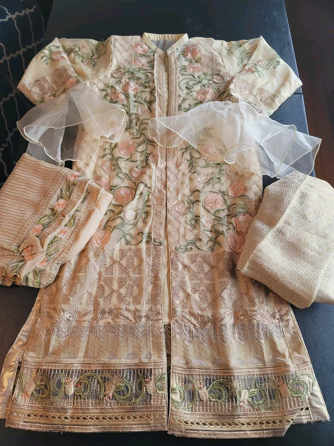 Pakistani Stitched Embroidery Party Wear Dresses Ready To Ship