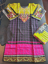 Pakistani Linen Embroidered Salwar kameez Ready To Ship
