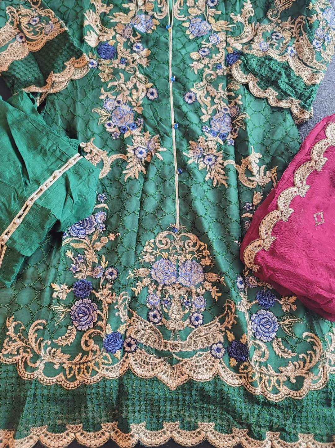 Pakistani Stitched Embroidery Party Wear Dresses Ready To Ship