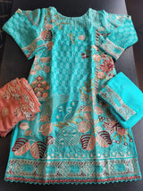 Pakistani Stitched Embroidery Party Wear Dresses Ready To Ship