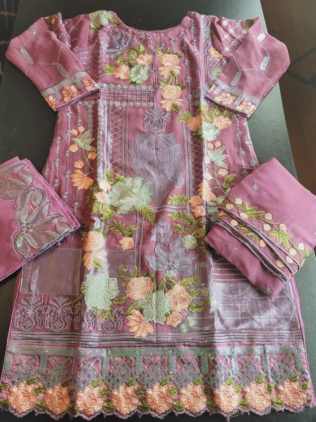 Pakistani Stitched Embroidery Party Wear Dresses Ready To Ship