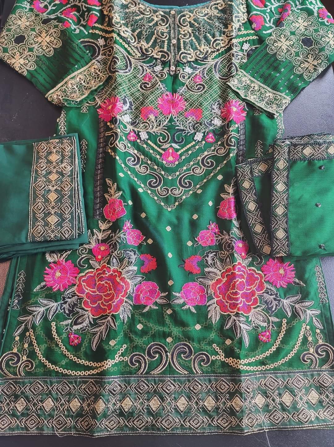 Pakistani Stitched Embroidery Party Wear Dresses Ready To Ship