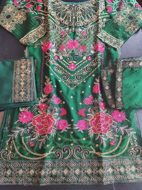Pakistani Stitched Embroidery Party Wear Dresses Ready To Ship