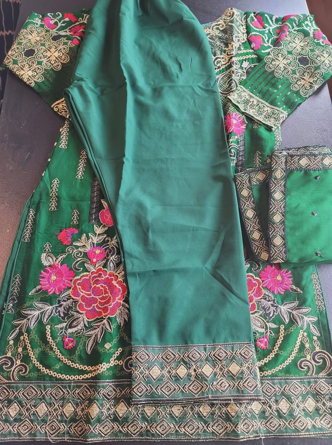 Pakistani Stitched Embroidery Party Wear Dresses Ready To Ship