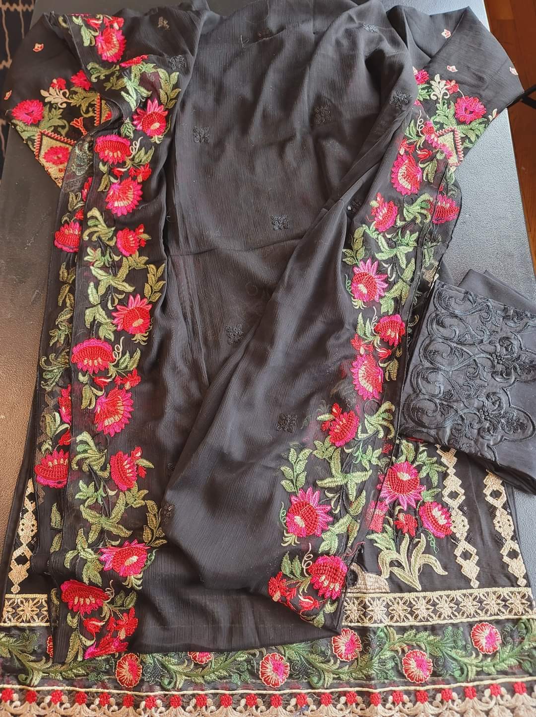 Pakistani Stitched Embroidery Party Wear Dresses Ready To Ship