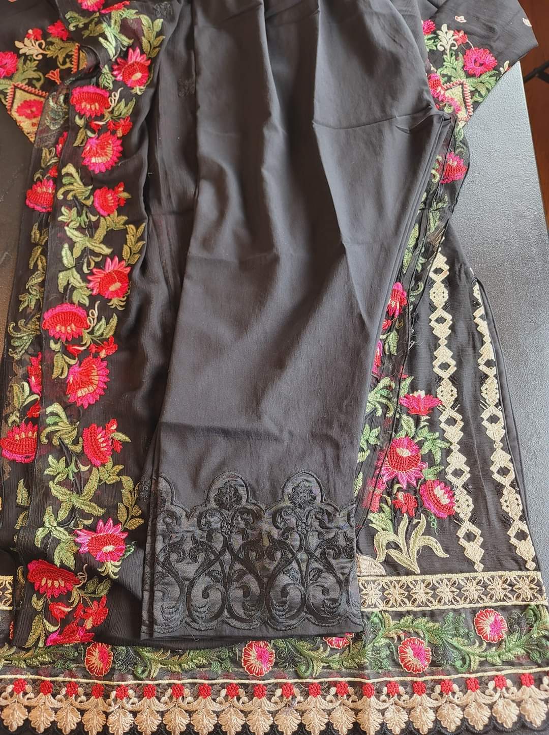 Pakistani Stitched Embroidery Party Wear Dresses Ready To Ship