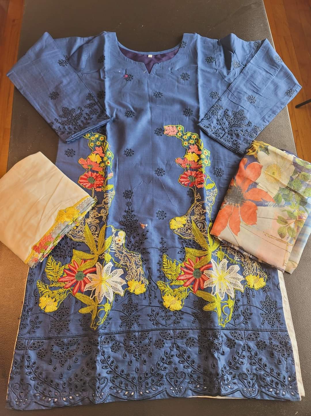 Pakistani Stitched Embroidery Lawn Suit Ready To Ship