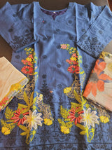 Pakistani Stitched Embroidery Lawn Suit Ready To Ship