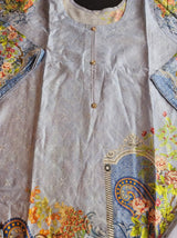 Pakistani Linen Chickenkari Embroidered Salwar kameez Ready To Ship