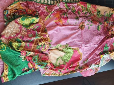 Pakistani Linen Chickenkari Embroidered Salwar kameez Ready To Ship