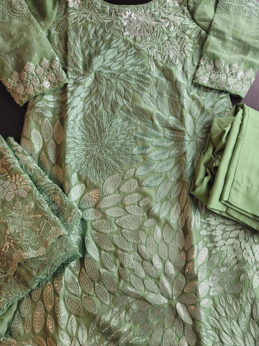 Pakistani Stitched Embroidery Party Wear Dresses Ready To Ship