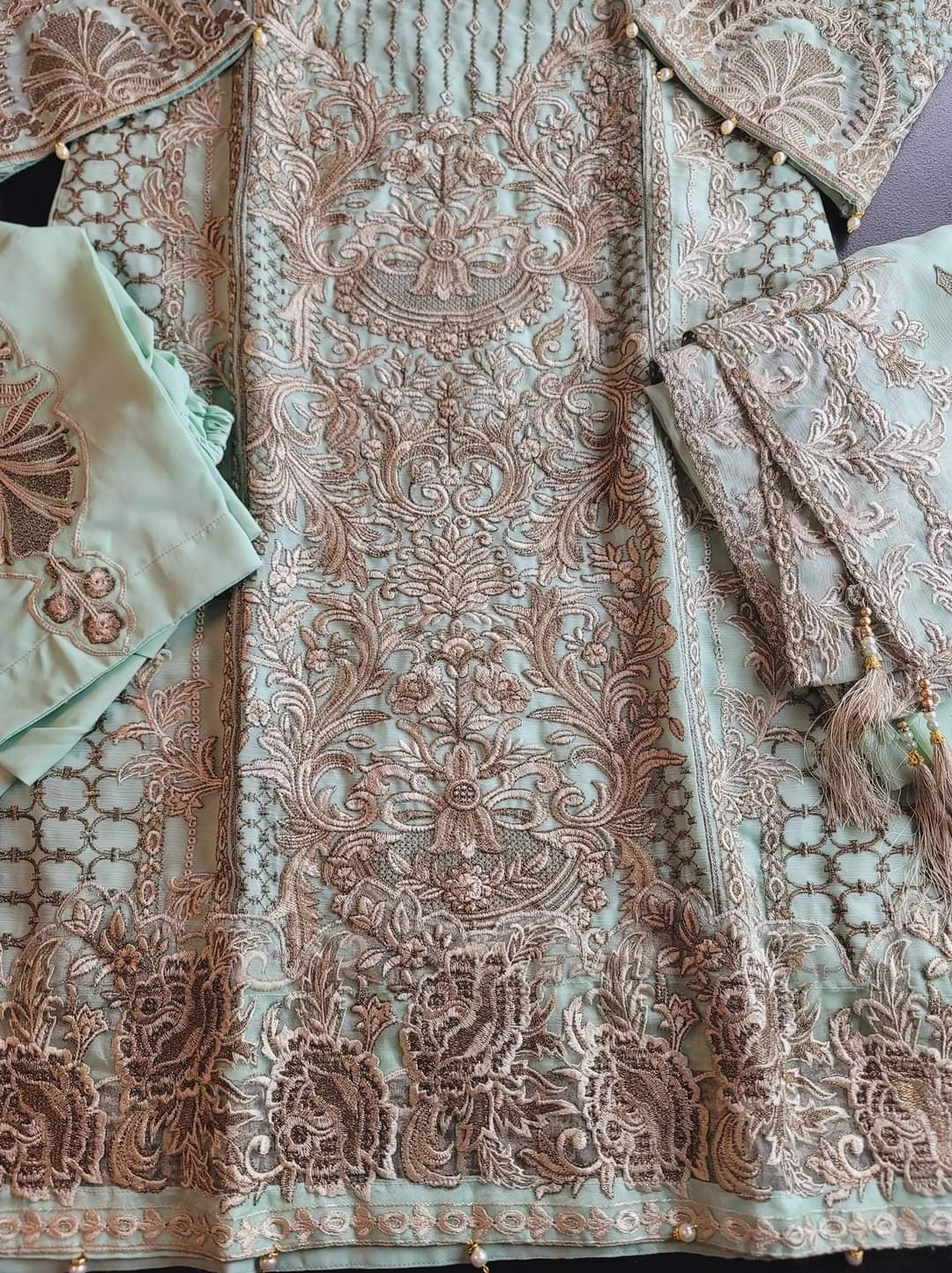 Pakistani Stitched Embroidery Party Wear Dresses Ready To Ship