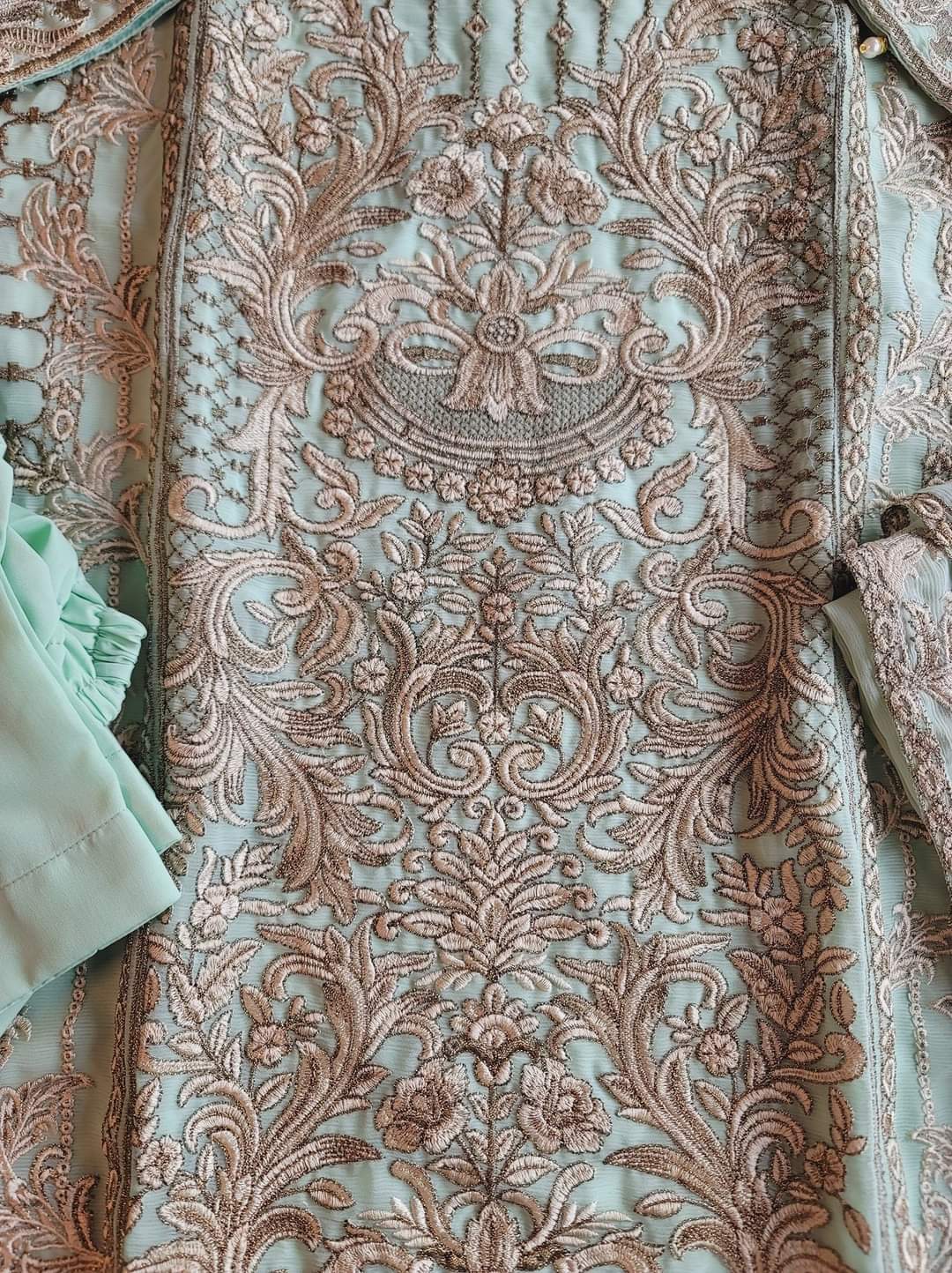 Pakistani Stitched Embroidery Party Wear Dresses Ready To Ship