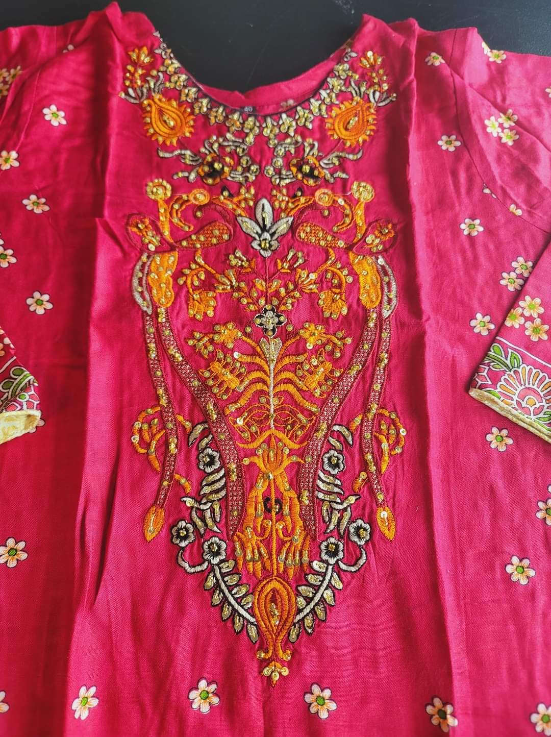 Pakistani Linen Embroidered Salwar kameez Ready To Ship