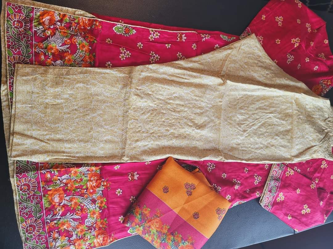 Pakistani Linen Embroidered Salwar kameez Ready To Ship