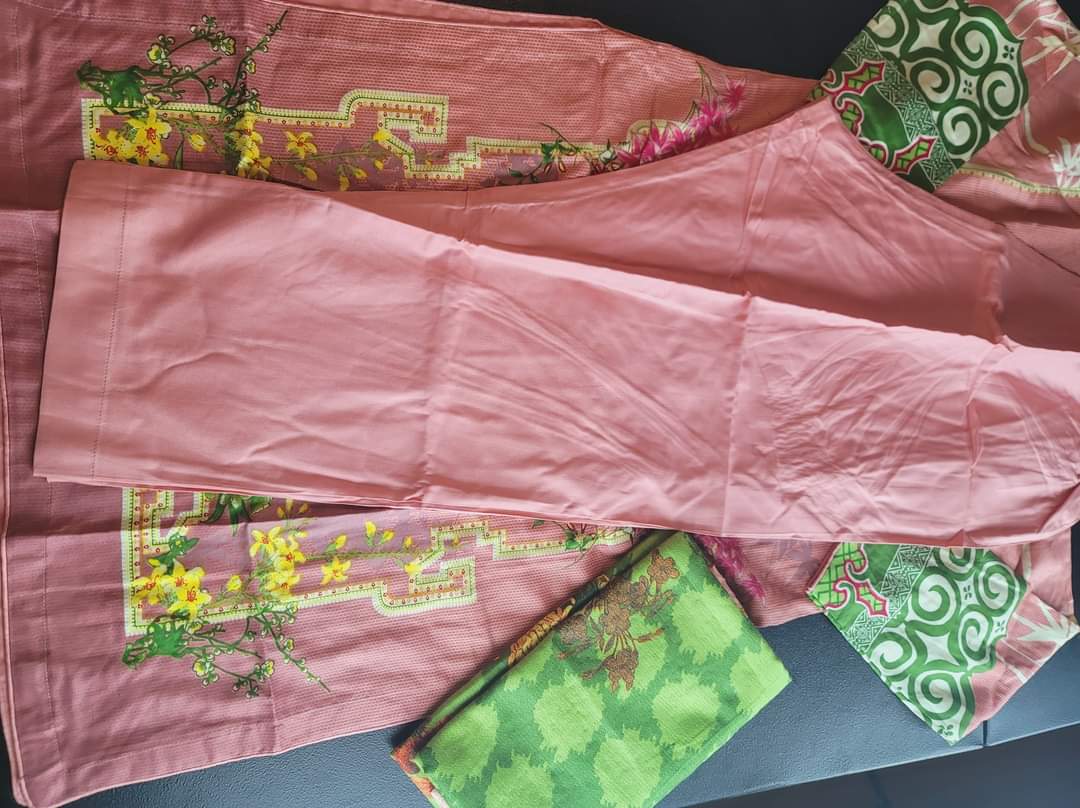 Pakistani Linen Embroidered Salwar kameez Ready To Ship